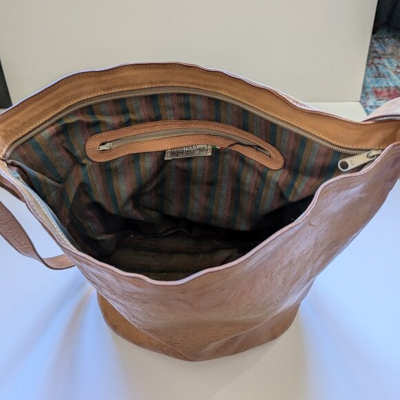 Gorgeous vintage Paola Del Lungo Italian Leather Hobo Shoulder Bag - Picture 12 of 16